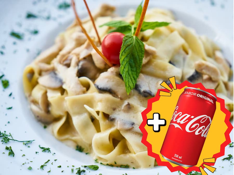 MASSA GRANO DURO 1 MOLHO + COCA LATA